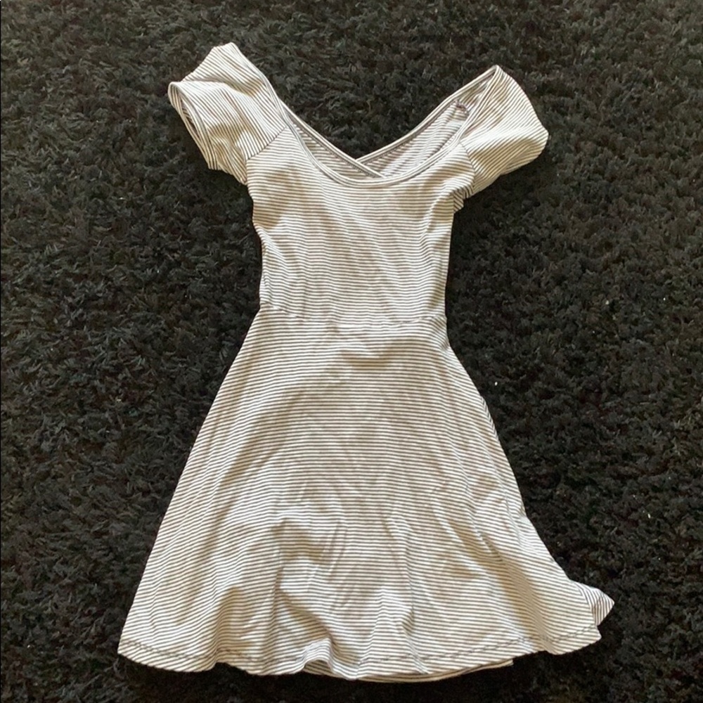 Black and white striped Brandy Melville dress